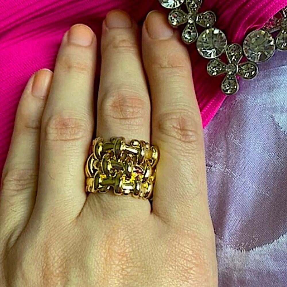 GOLD BRAIDED RING - Picture 5 of 5